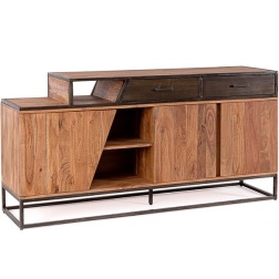 Credenza 3 ante 2 cassetti in legno Janak Bizzotto